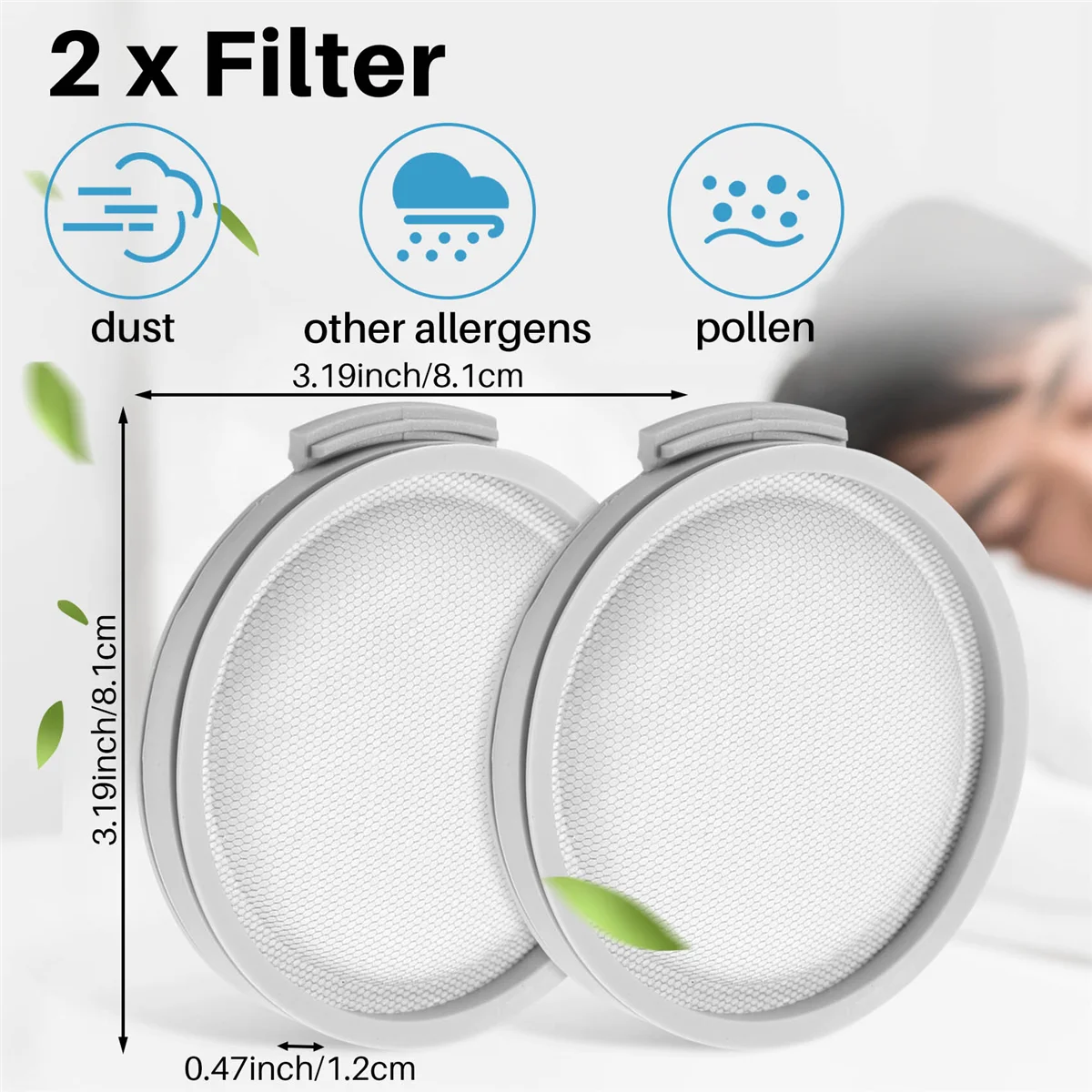 2PCS HEPA Filters for Xiaomi Mijia SCWXCQ01RR Roborock H6 Handheld Wireless Vacuum Cleaner Replaceable Accessories