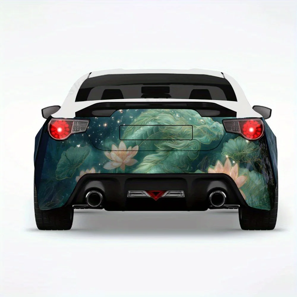 

Dragon F- Vinyl Decal for Car Rear, Waterproof Self-Adhesive Vinyl Stickers for Vehicle Tail and Bumper, Decoration Protection A