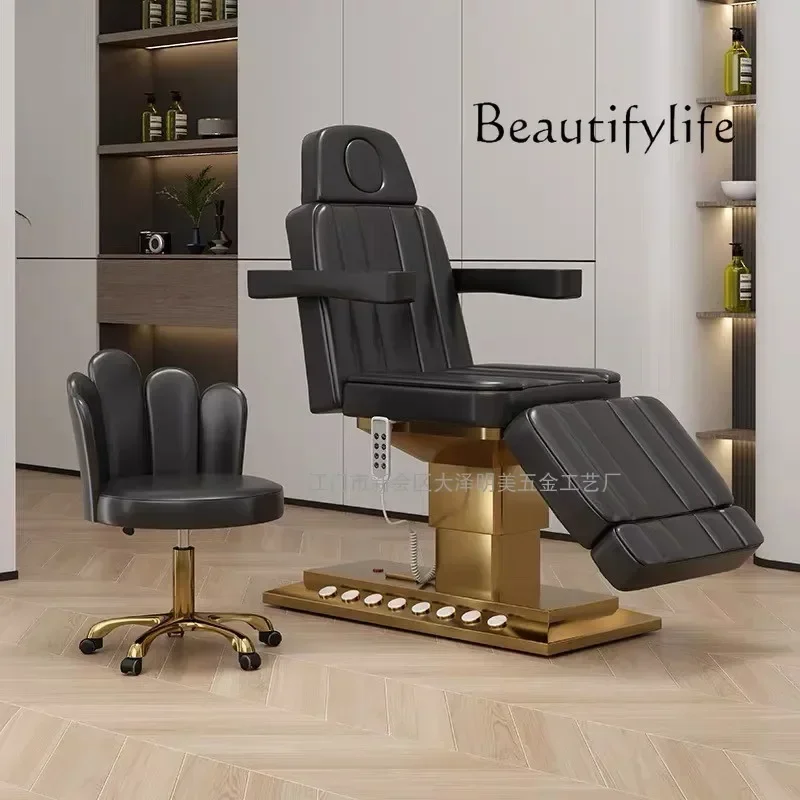 Beauty Salon Electric Lift Beauty Care Bed Body Massage Multifunctional Physiotherapy Bed Tattoo Couch