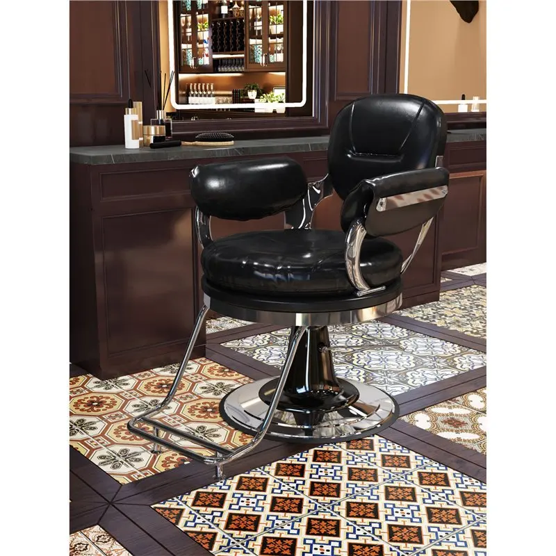New Internet celebrity barbershop chair can be lifted stainless steel hair salon chair hair salon special hair dyeing