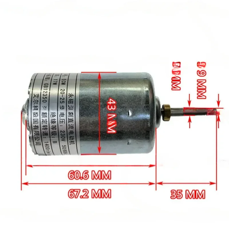 220 V DC Hoogspanning DC Borstelloze Set Dubbele Lager Mute Motor Miniatuur DIY Oplaadbare Generator 775