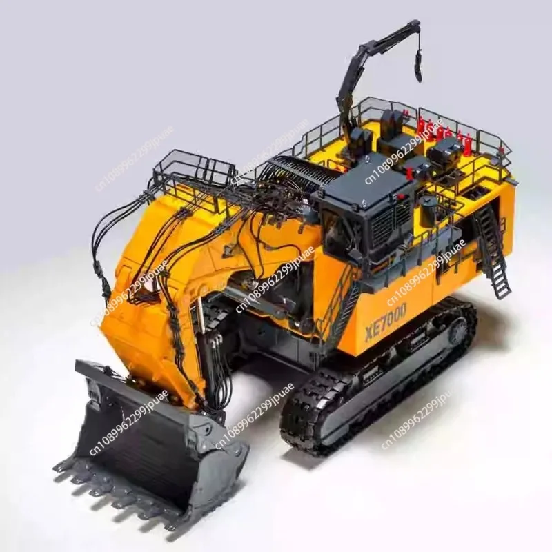 Metal Zinc Alloy 1/50 Mining Engineering Excavator Model Diecast Construction Vehicle Collectible Decorative Present Gift