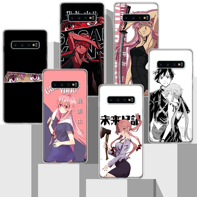 Mirai Nikki Gasai Yuno Anime Soft Silicone Phone Case For Samsung Galaxy S24 S23 S22 Ultra S21 S20 FE S10 Plus S10E S9 S8 + Cove