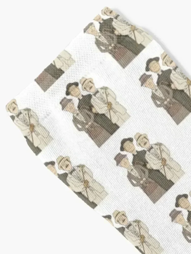 Poirot, Marple and Father Brown Socks fashionable custom christmass gift Socks For Girls Men's