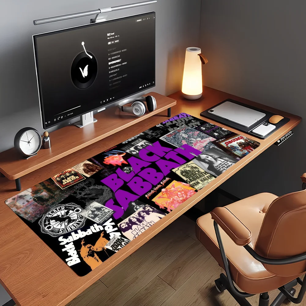 Band B-Black S-Sabbath   Mouse Pad Non-slip Rubber Computer Mat Gamer Balance Decoracion Deskmat Laptop Office Large