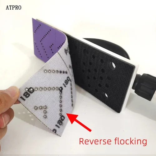 Imagen 2 del producto Papel de lija cepillado a mano de 70mm y 12m, rollo de tela de esmeril rasgado a mano, flocado en seco, adecuado para máquina de lijado Rectangular MRIKA