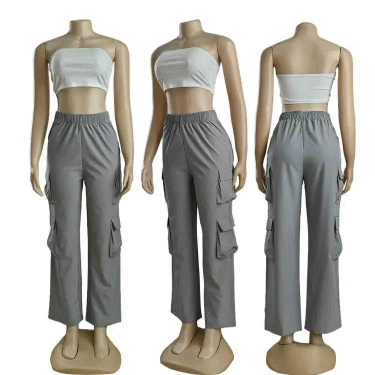 New Straight Cargo Pants Women High Waist Baggy Trousers Casual Wide Leg Slim Vintage Y2K Streetwear Pocket Fashion Casual Pants 5 New Straight Cargo Pants Women High Waist Baggy Trousers Casual Wide Leg Slim Vintage Y2K Streetwear Pocket Fashion Casual Pants 5