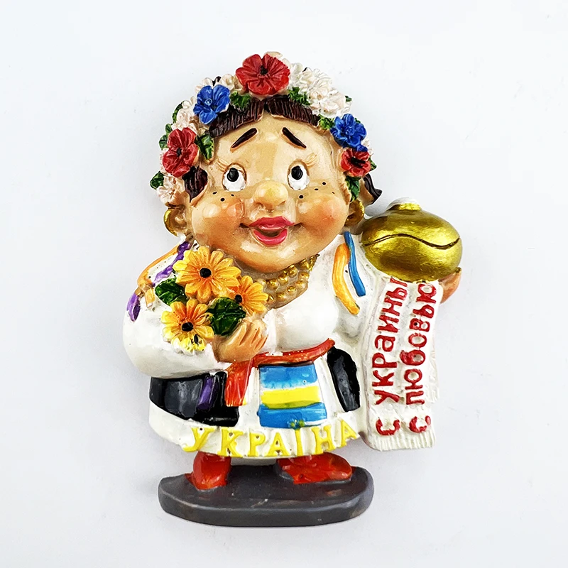 Ucraina frigo adesivi decorazioni per la casa creativo Folk-souvenir turistici personalizzati magneti Frdige regali di nozze adesivi magnetici