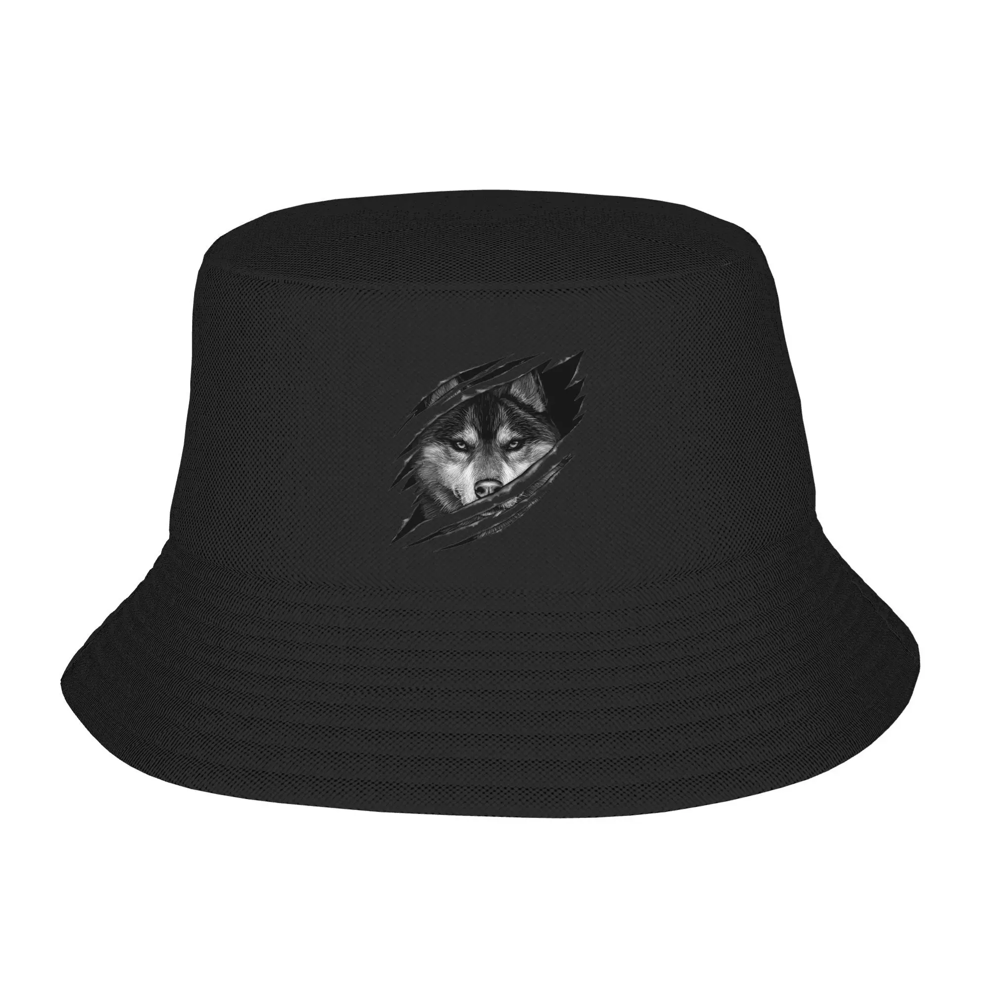 

Cool Wolf RAR Design Bucket Hat Panama Bob Hats Outdoor Fashion Autumn For Summer Beach Fishing Unisex Fisherman Caps