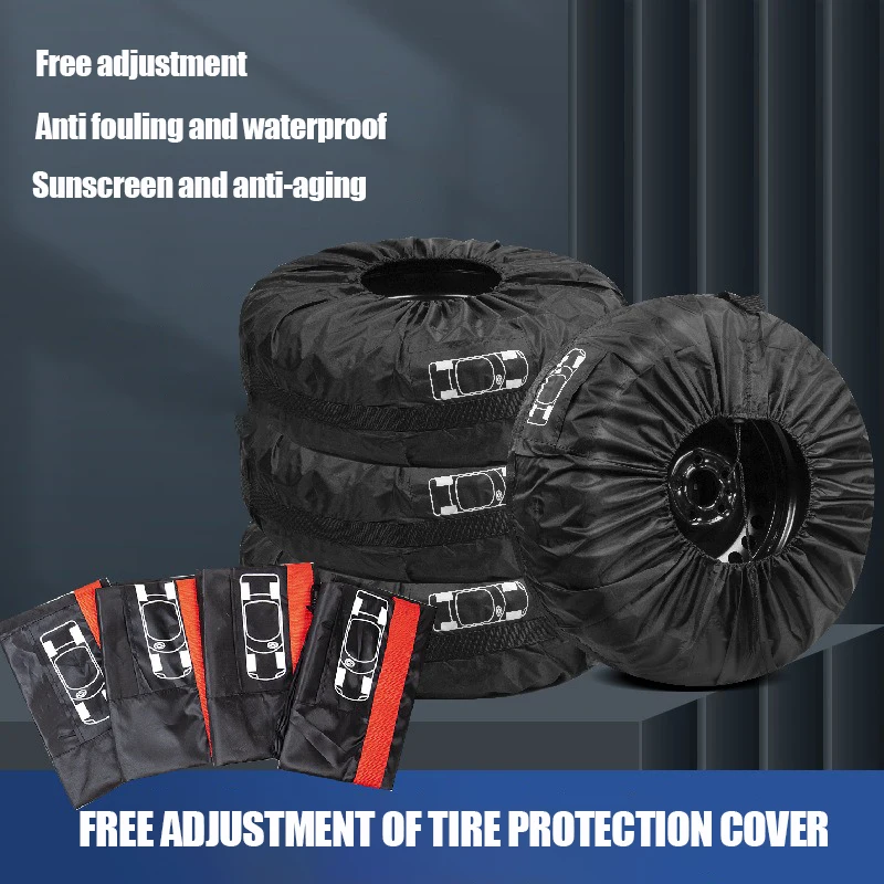 1/4PCS Universal Car Spare Tire Covers Case Auto Wheel Tires Storage Bags 190T Oxford Cloth Dust-proof Protector Car Styling