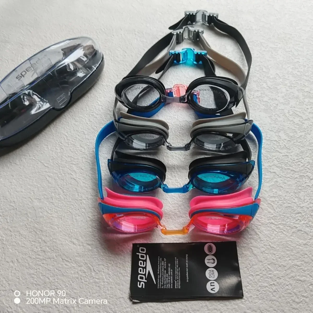 Speedo dernières lunettes de natation professionnelles Anti-buée lunettes de natation imperméables pour adultes enfants