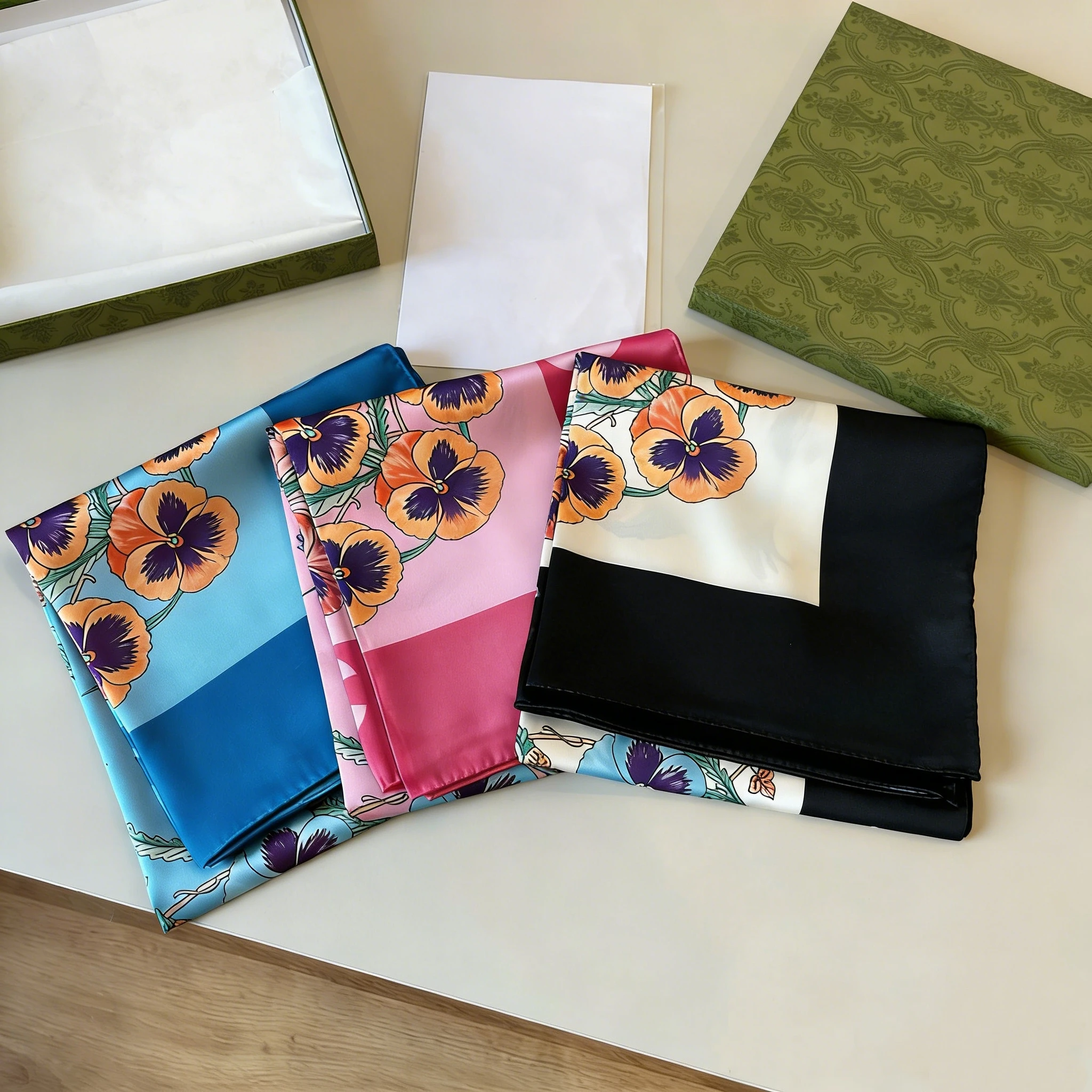 

2026 New Summer Knitted Silk 90CM Sunscreen Shawl Fashion Women's Scarf Headscarf