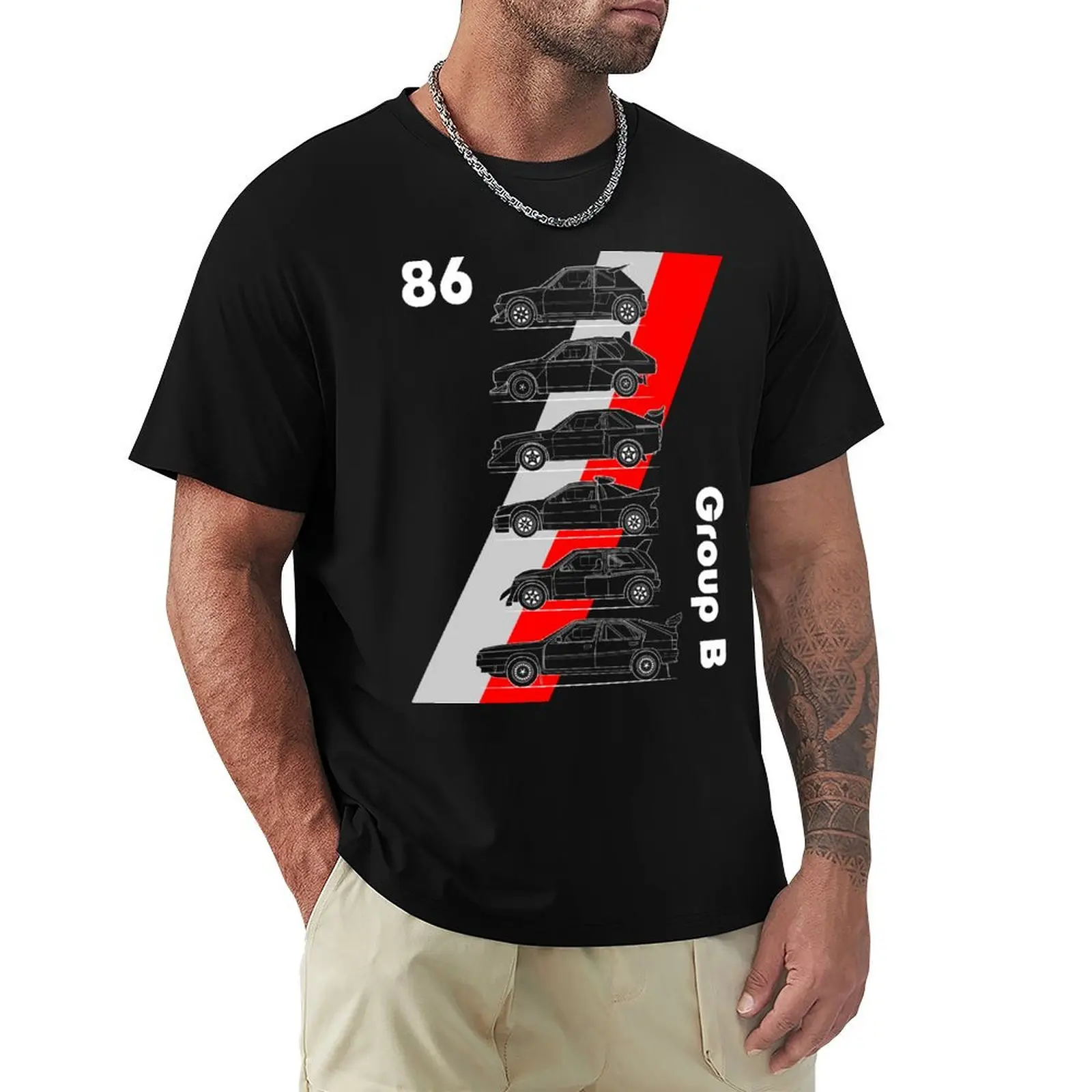 

Group B rallycars grey and red T-Shirt Louboutins Man t-shirt graphic t shirts quick drying mens graphic t-shirts big and tall