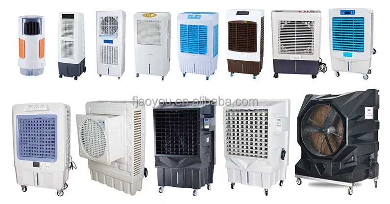 실용적인 AC 이동식 물 휴대용 에어 쿨러, 선풍기 전기 CE 룸, 스테인리스 스틸, 220V, 음이온 냉각