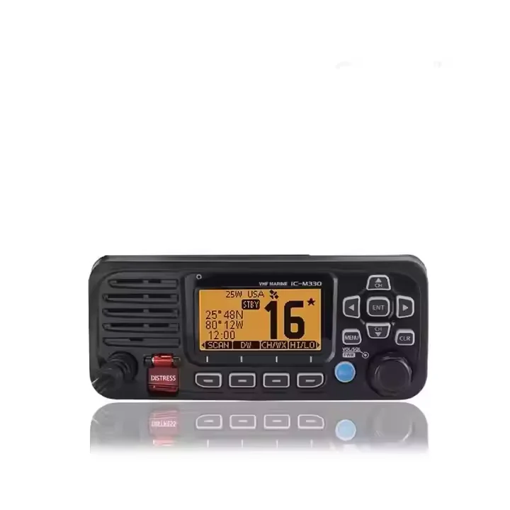 Airow auto IC-M330G IPX7 Waterproof 25W VHF Marine Radio With GPS Fixed Mount Compact Class DSC Marine FM Transceiver