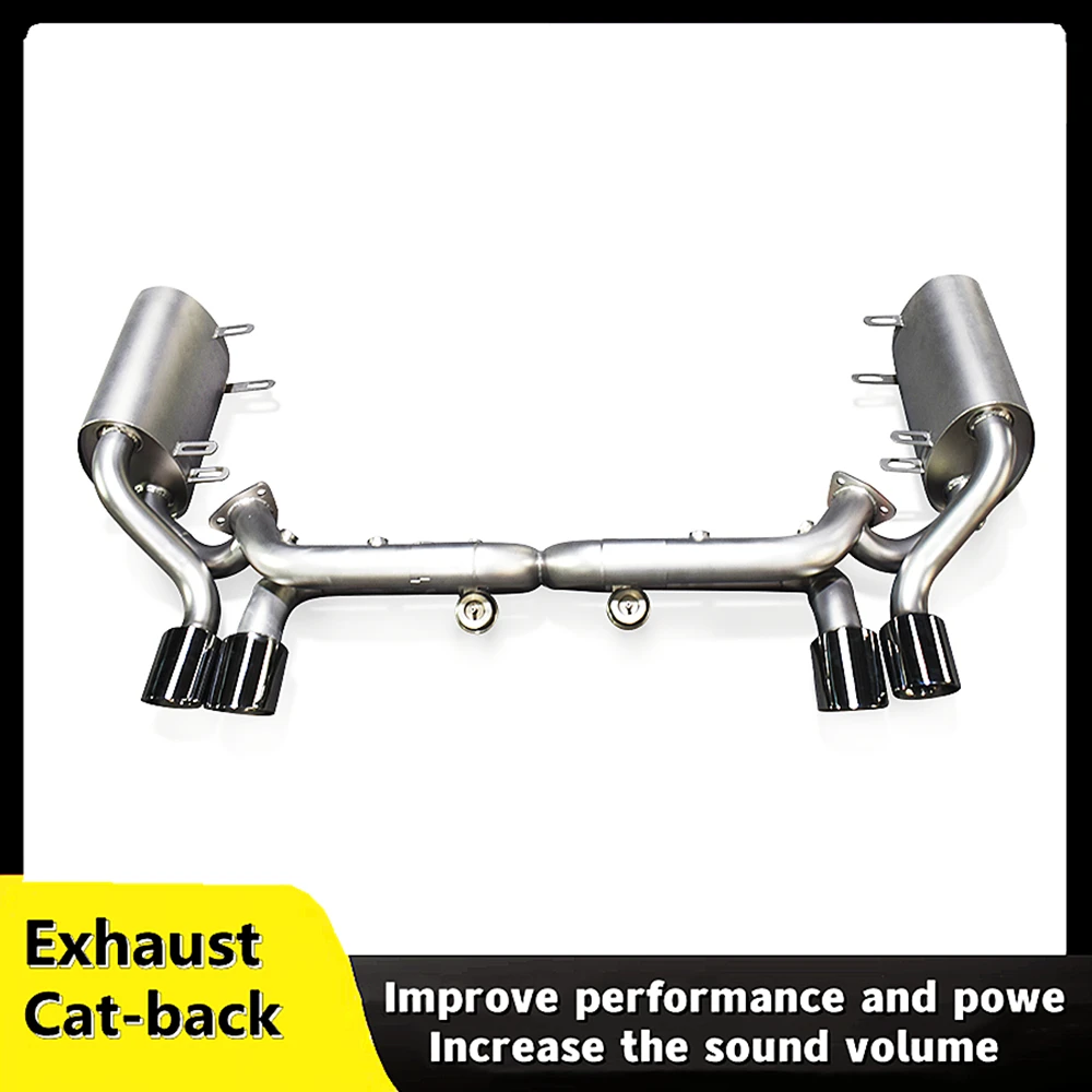 For Porsche 911 Carrera S 997 3.8 2004-2010 stainless steel electronic exhaust muffler with valve exhaust sports exhaust system