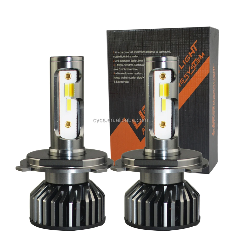 

F2 csp three colors 12v 48W 12000LM h4 headlight 3 colors fog light h4 car headlight tri colors led headlight h4