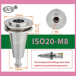 ISO20 ISO25 Lock tooth knife holder High precision milling tools M8 M10 M12 screw thread Cnc metal lathe tools Engraver spindle