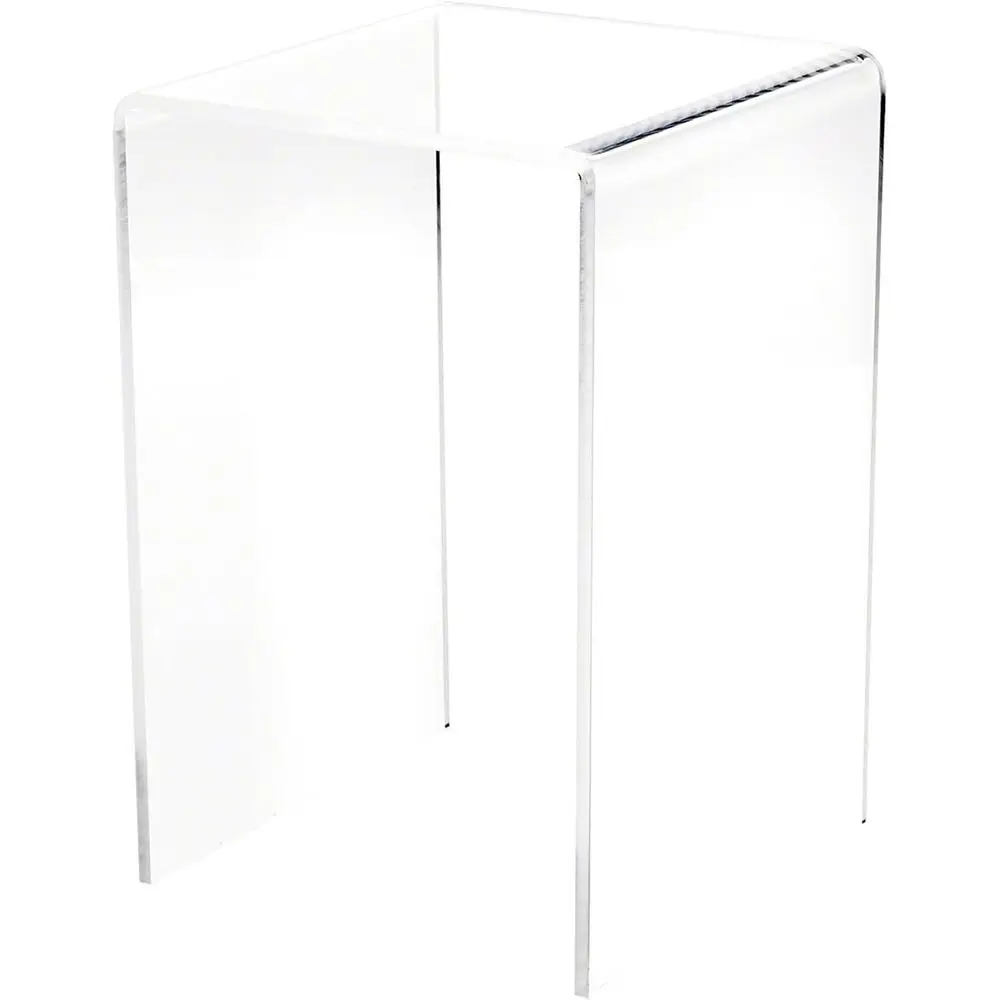 

9 High Clear Acrylic Square Display Stand, 6 W x 6 D, 3/16 Thick (3-Pack)