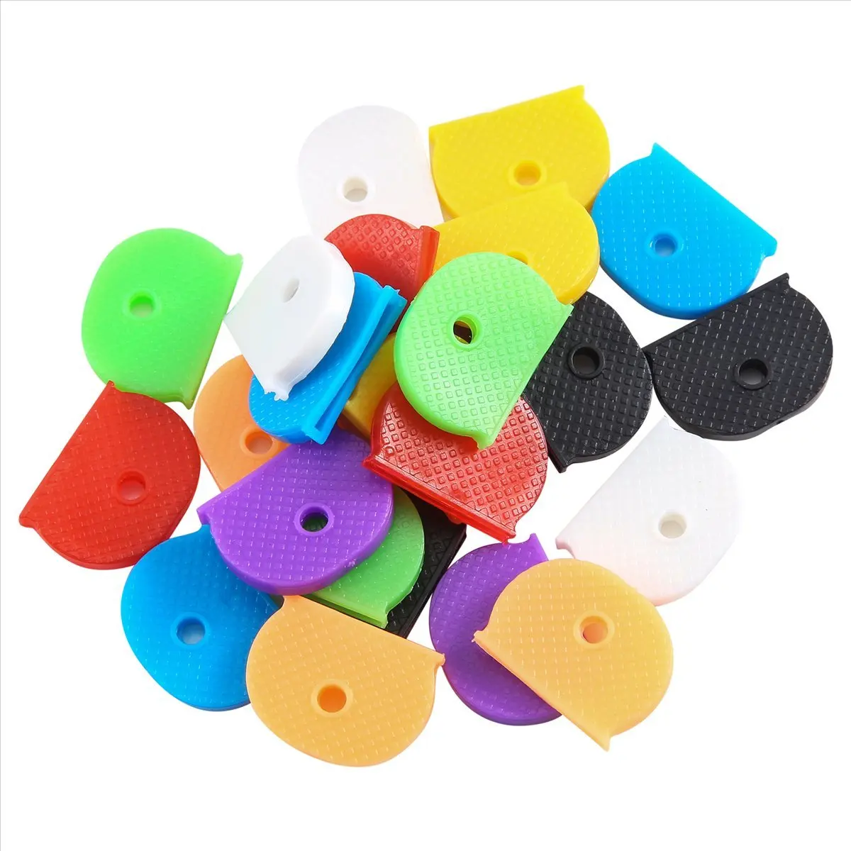 A2071Z~24 Key Caps With Flexible Key Cover For Easy Identification Of Door Keys, Multicolor