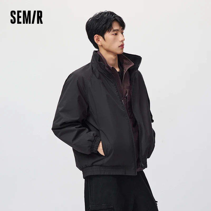 Semir Men Winter Jacket Reversible 2026 New Winter Daily Wear Urban Casual Style Cold Weather Layering Everyday Wardrobe