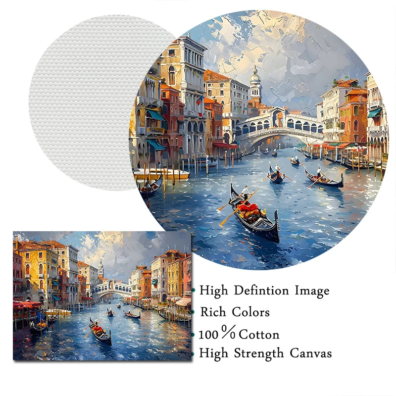 أمستردام اسطنبول البندقية مدينة لندن السفر المشارك المشهد قماش اللوحة طباعة غرفة لغرفة المعيشة ديكور المنزل بدون إطار