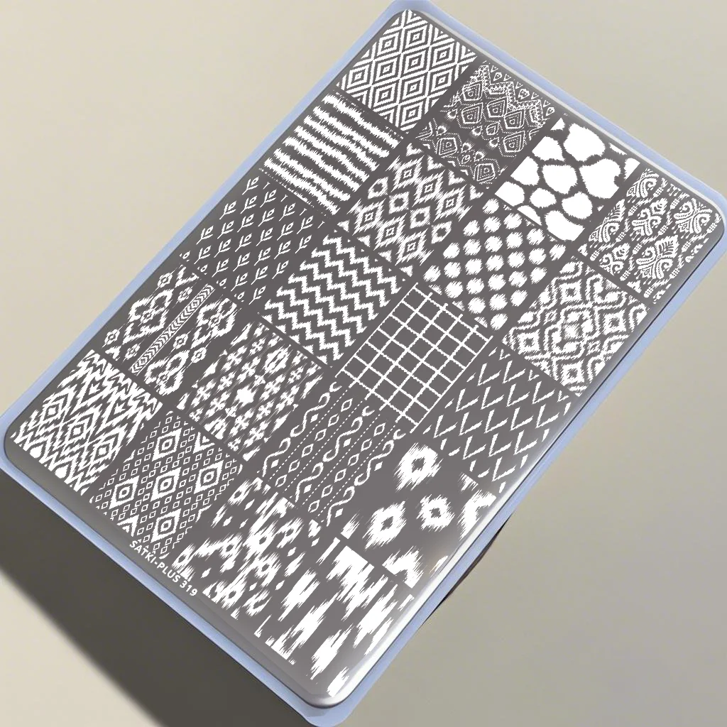 

Nail Art Stamping Plate for Beginners, No Need for Hand Painting, Stamping Templates with Striped Patterns, Leopard Print, Tiger Skin Pattern, Nail Designs, Quick and Easy Nail Art, Transparent Silicone Stamping Tool, Transfer Tool, Nail Polish Special St