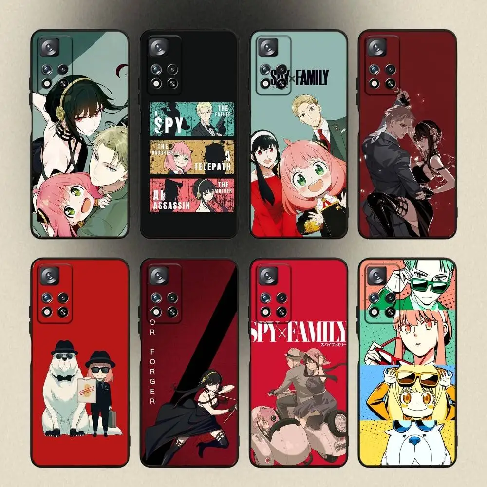 

Spy X Family Bond Yor Anya Phone Case For Samsung Galaxy A 91,80,73,72,53,52,51,22,5G,Plus,J,Note Soft Black Cover