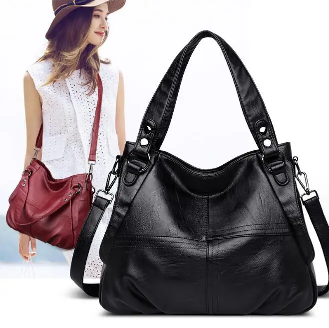 

High Quality Leather Handbag Casual Crossbody Bags Women New Large Capacity Shoulder Bags Ladies Travel Tote Bag