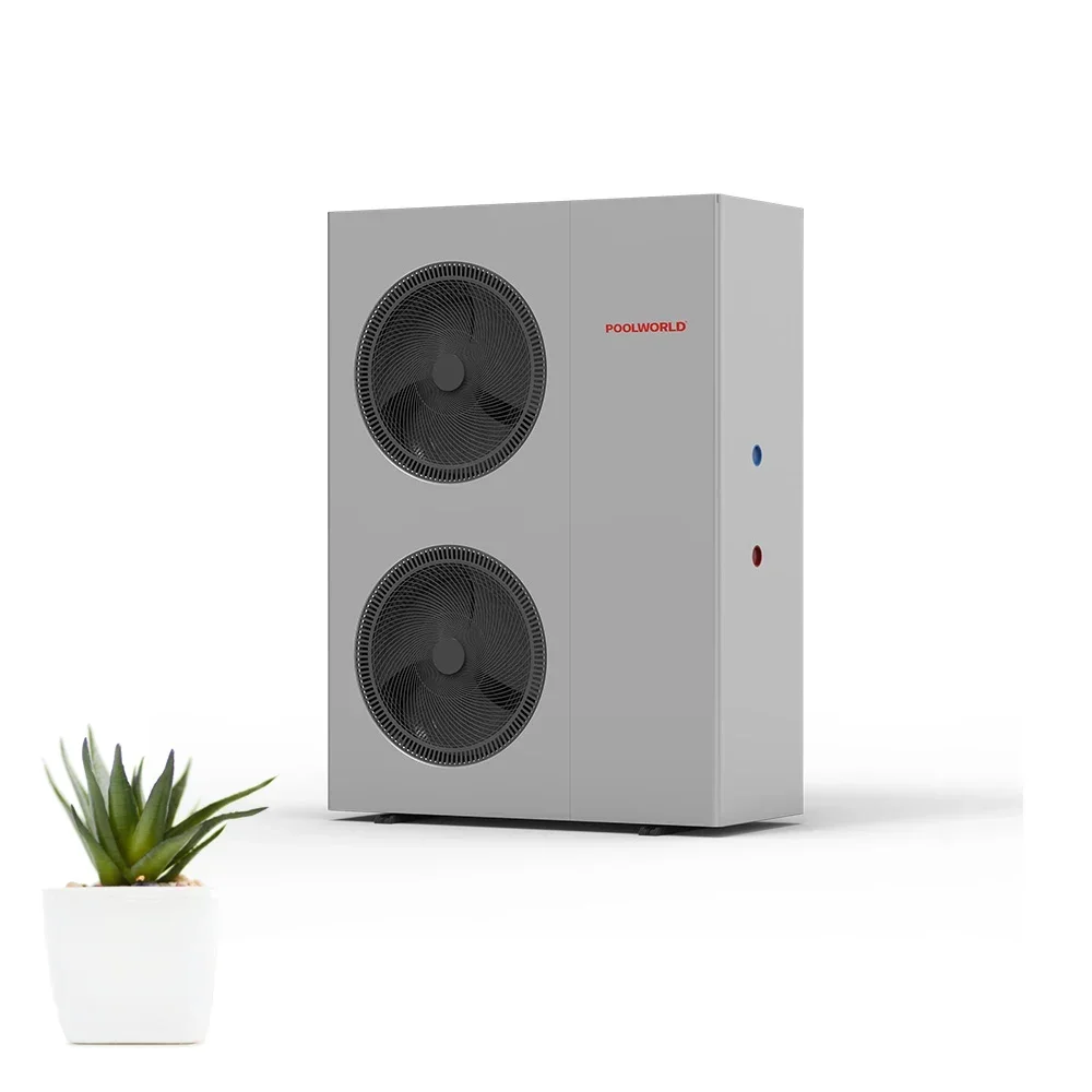 【2026】POOL WORLD EVI Air Source Heat Pump Monoblock Air To Water Inverter Air Water Heatpump For Heating And Cooling