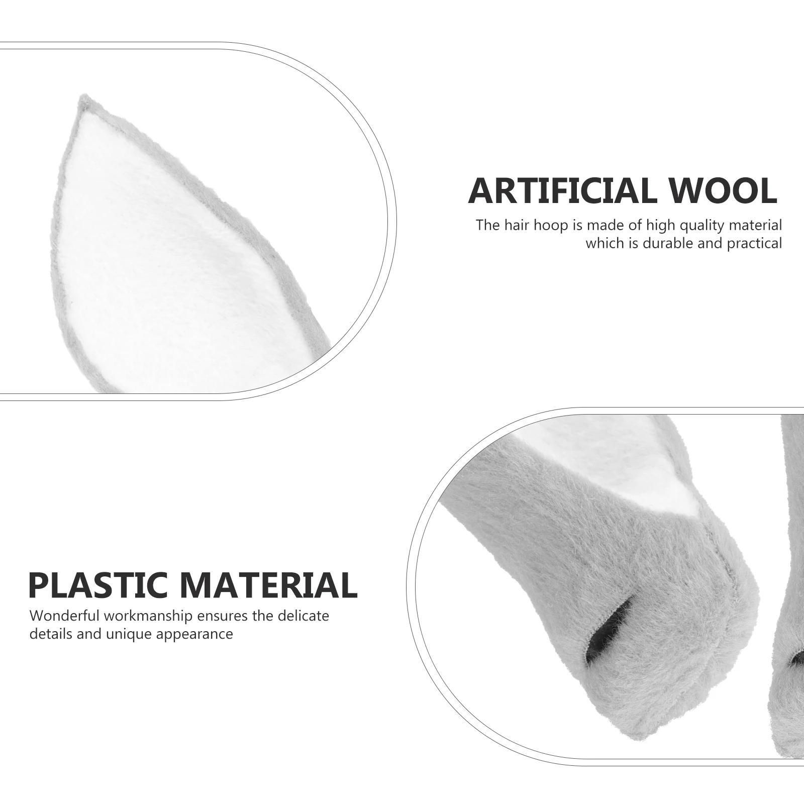 

Deer Ear Headdress Prop Adult for Reindeer Ears Crafts Costume Hair Hoop Decor Antlers