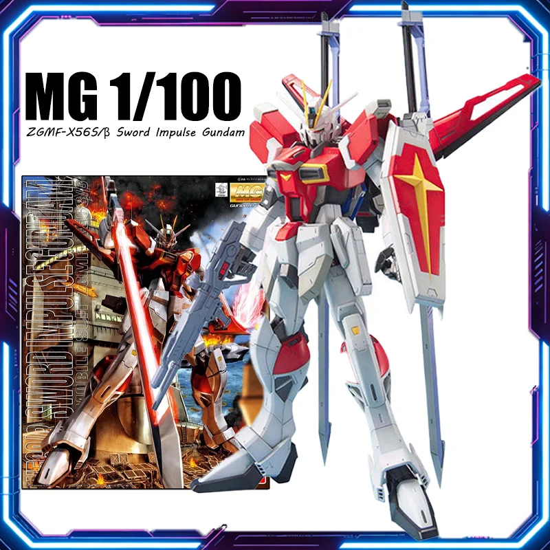 

Bandai MG 1/100 Sword Impulse ZGMF-X56S/β Plastic Assembly Model Kit Anime Action Figure Collectible Toy Gift for Fans