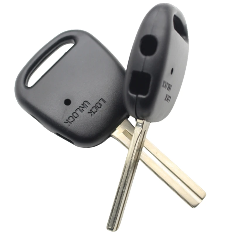 

OEM 10Pcs Replacement Key Case 2 Side Button Hole Transponder Remote Key Shell For Toyota Harrier Celica TOY48 Blade