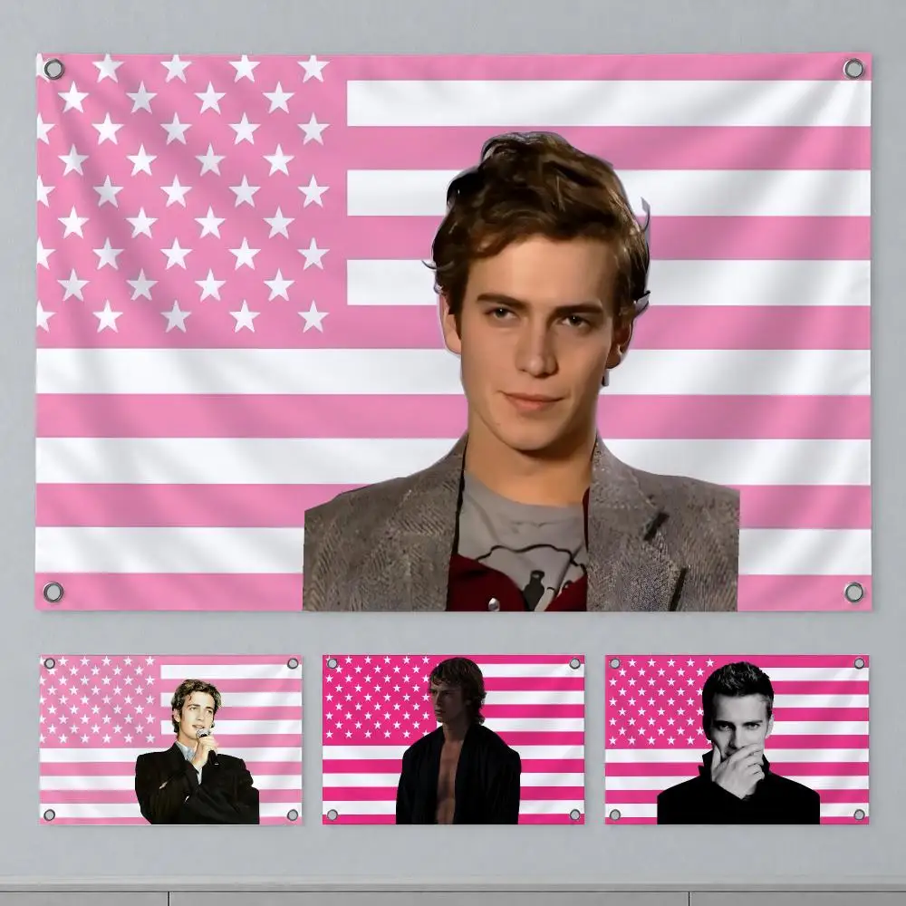 Trending Celebrity Hayden Christensen Flags Wall Hanging Banner Indoor Outdoor Party Home Wall Decor Backdrop