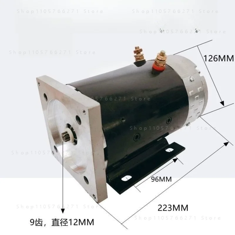 DC motor Small 12v24v60v72v motor Hydraulic oil pump Self-unloading power motor