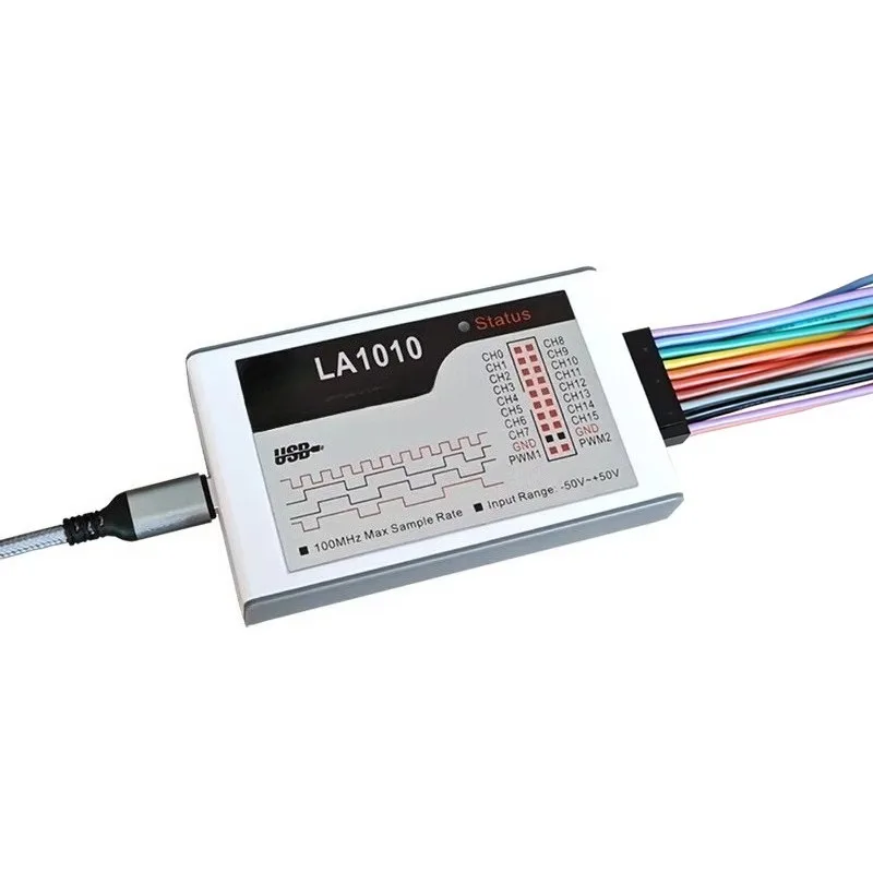 新しい Kingst LA1010 LA2016 16CH USB ロジック アナライザ MCU ARM FPGA デバッグ ツール 英語ソフトウェア