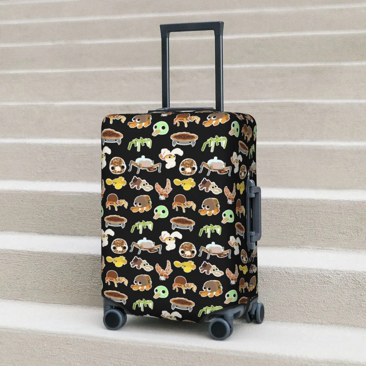 The Isle Of BIGsnax Bugsnax Pack Kofferhoes Bescherming Elastische Reisbagage Beschermhoezen voor 18-32 Inch