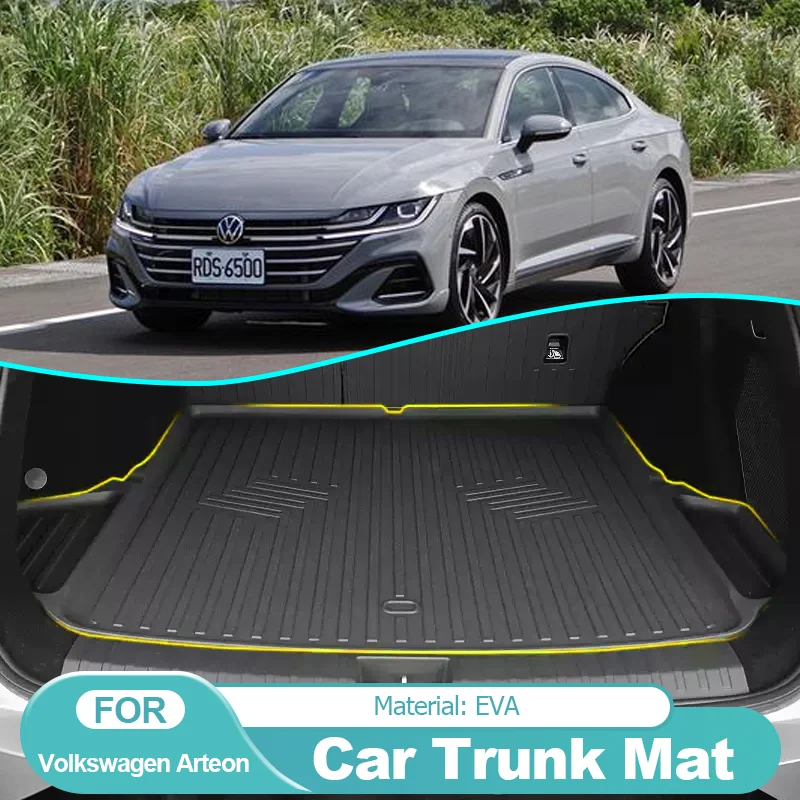 

Car Rear Trunk Mat Waterproof Protective Liner Trunk Tray Floor Mats Car Accessories for Volkswagen VW Arteon 3H7 2023 2018~2024