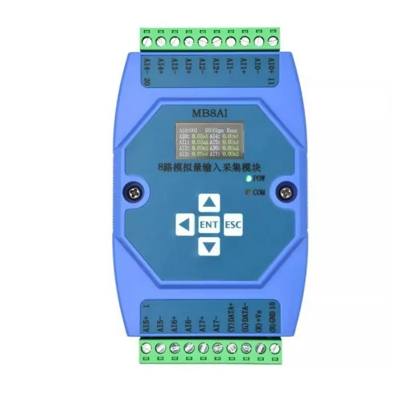 0-20mA 4-20mA 0-5V 0-10V 8-channel Analog Input Acquisition Module RS485 MODBUS