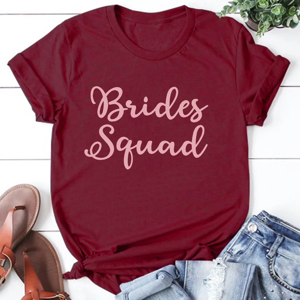 Magliette da festa Bride To Be damigella d'onore spose Squad Do addio al nubilato TX6078