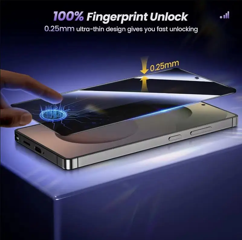 3 Stück Blickschutz-Panzerglas für Samsung Galaxy S25 S24 Ultra S26 Anti-Spy Displayschutzfolie für Samsung S25 Plus S25 Ultra Glas – Detail 1