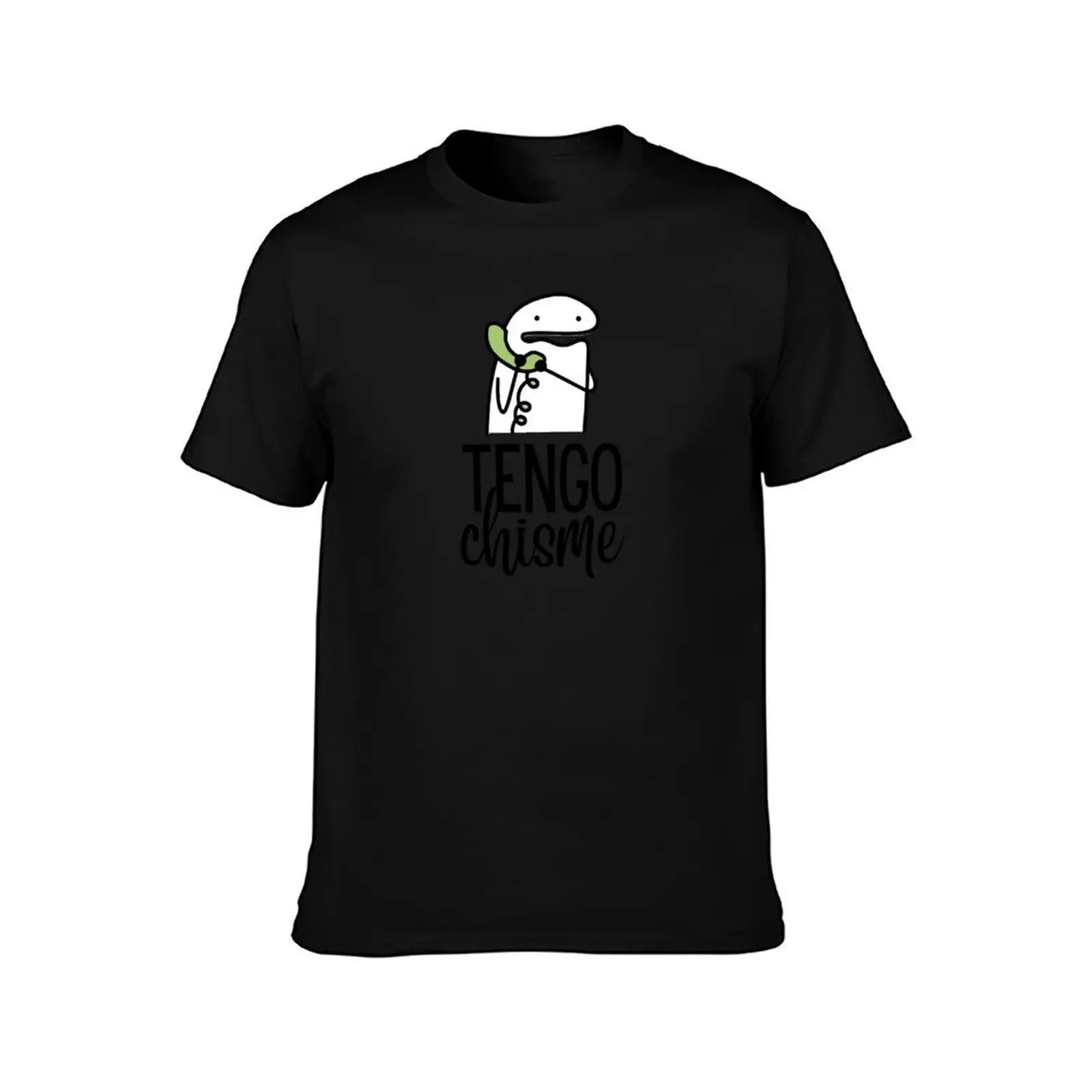 Tengo Chisme - LatinX - Black T-Shirt Plus Size Workout Short Sleeve Top T-Shirt