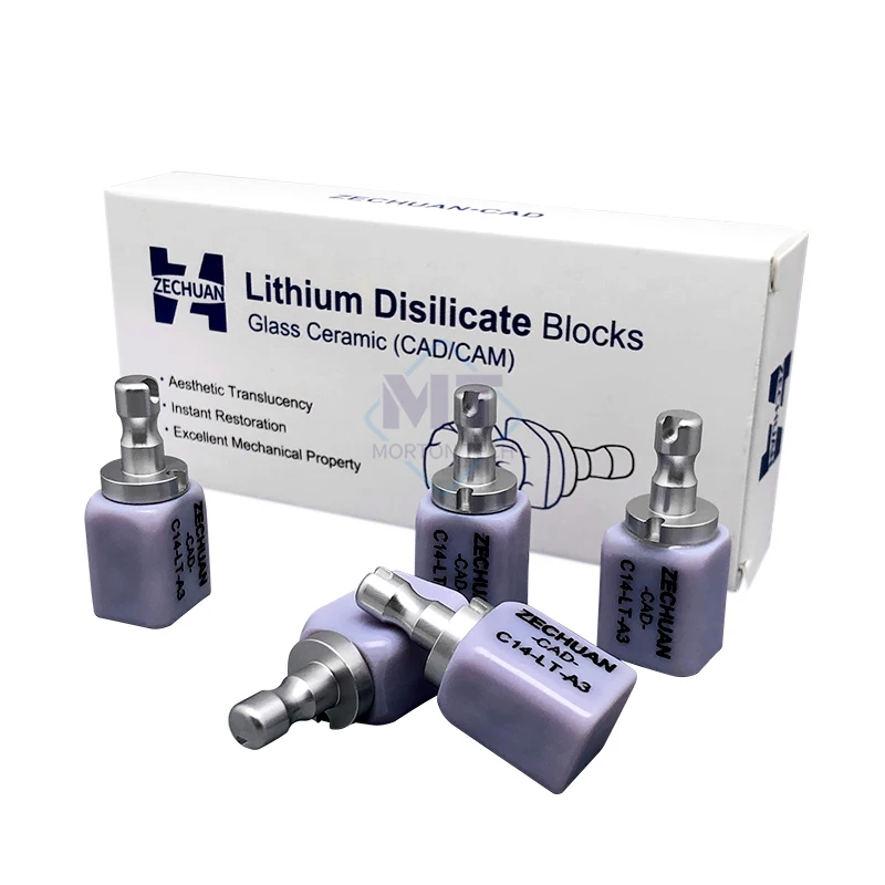 كتلة سيراميك زجاجية C14 LTA3 كرسي مستشفى الأسنان القشرة الفورية لاستعادة الجمال CAD CAM