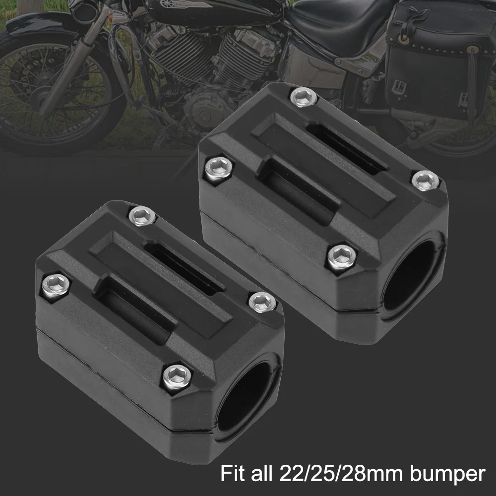 Engine Bumper Guard Blocks Fit for 22/25/28mm for Honda Decorative Block Crash Bar Motorcycle Engine Guard Protector