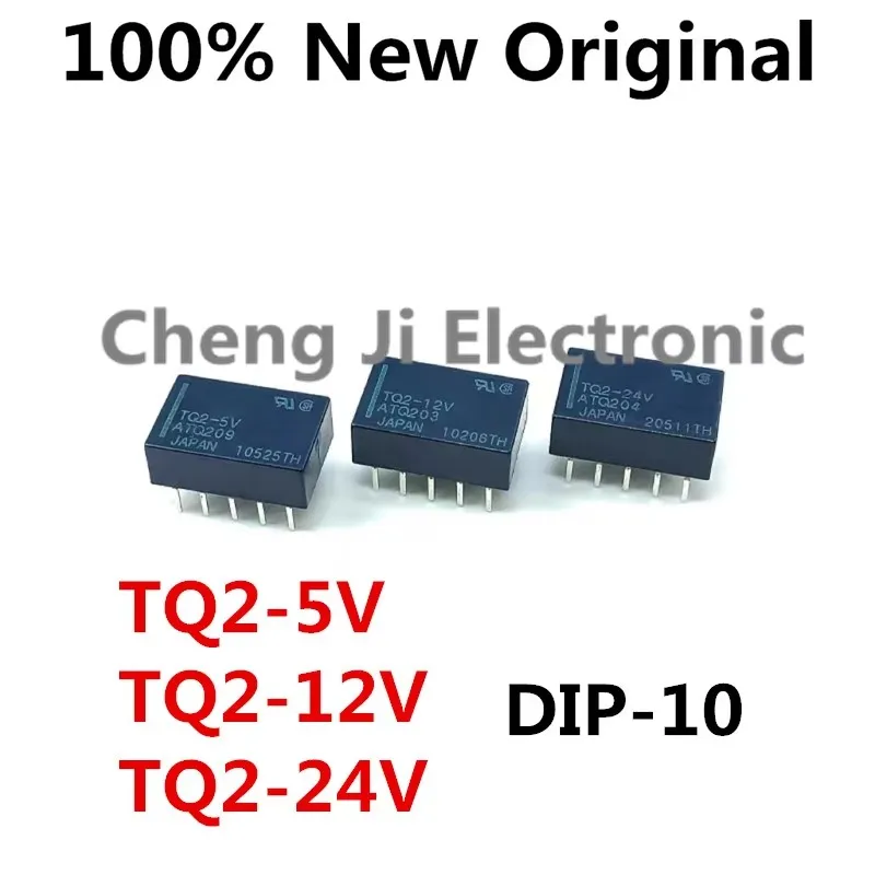 

10PCS/Lot TQ2-3V、TQ2-5V 、TQ2-12V 、TQ2-24V 、TQ2-48V DIP-10 New Original Signal Relay ATQ201、ATQ209、ATQ203 、ATQ204 、ATQ205