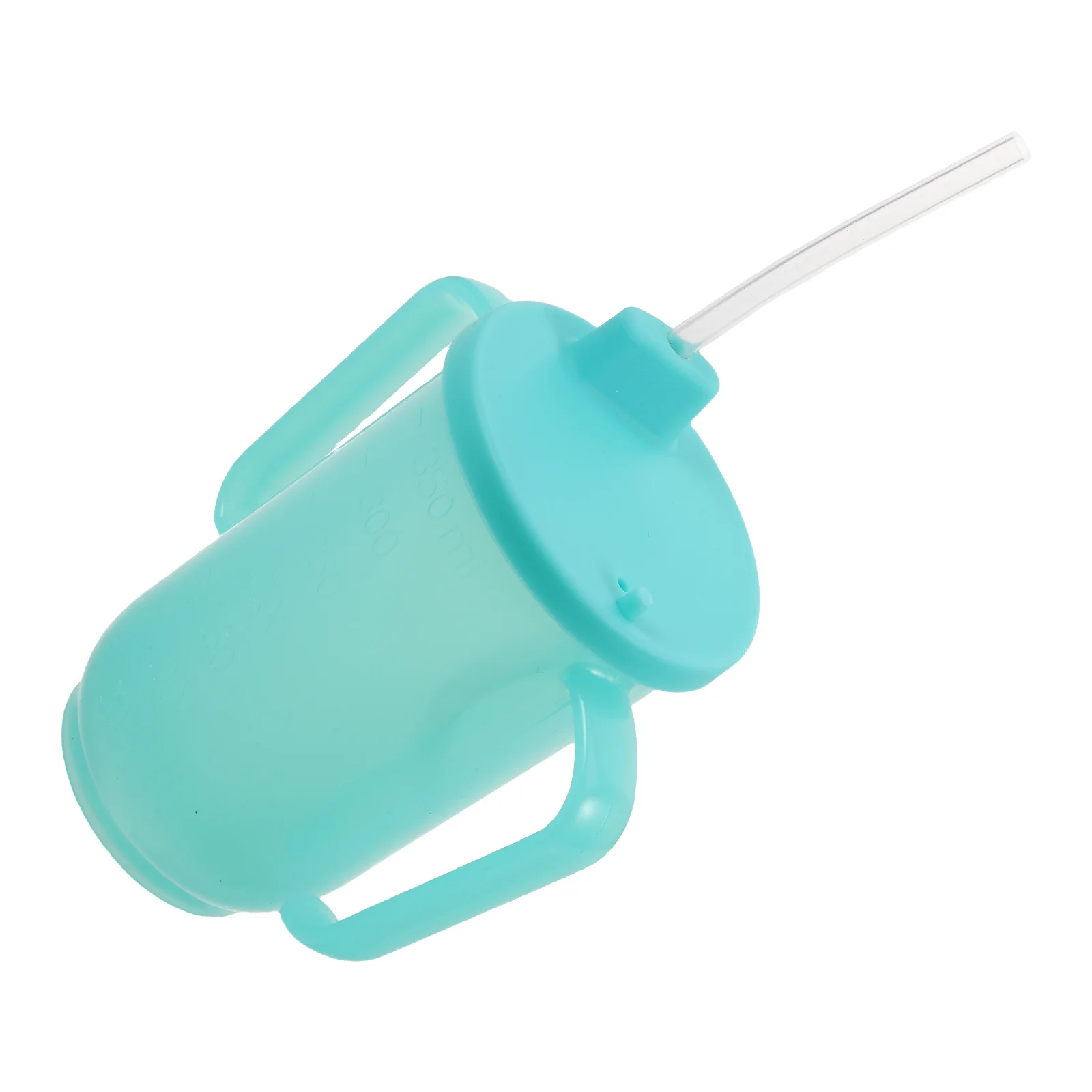 

2pcs Elderly Drinking Cup With Straw Non-Spill Leak-Proof Design Bedridden Seniors Patients Suitable For Water Milk Soup Purees