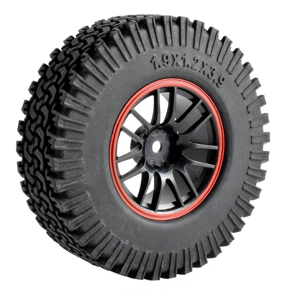 

RC 9068-T134 Plastic Wheel & 1.9inch Rubber 98mm Tires 4P For HSP 1:10 Climbing Car