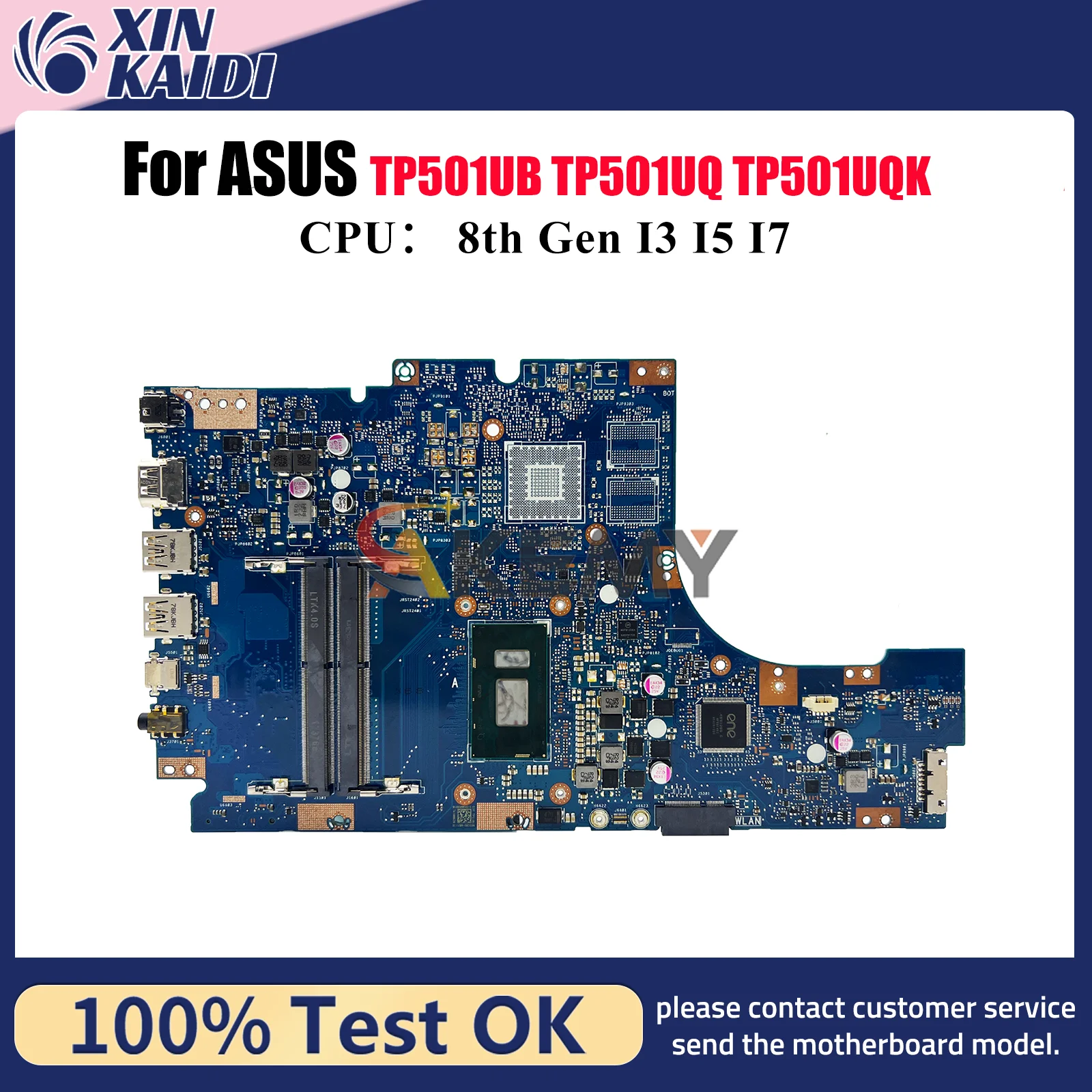 

TP501UA Материнская плата для ноутбука ASUS VivoBook Flip TP501UQ TP501UQK TP501UB TP501U TP501UA Материнская плата для ноутбука с процессором I3 I5 I7