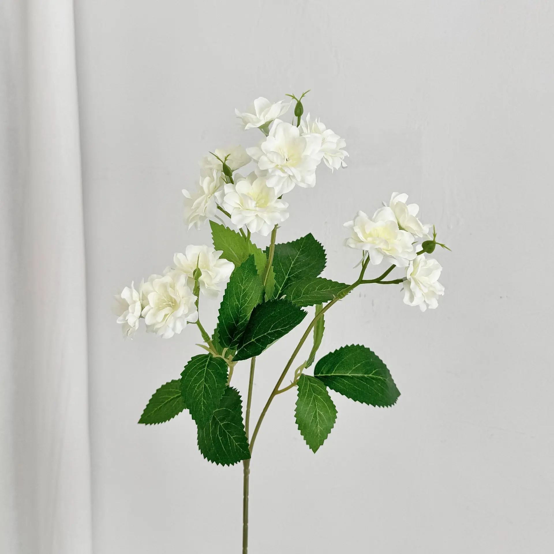 Bendable Cuttable Washable INS Artificial Begonia & Jasmine, Premium Faux Flowers for Home Decoration & Table Display