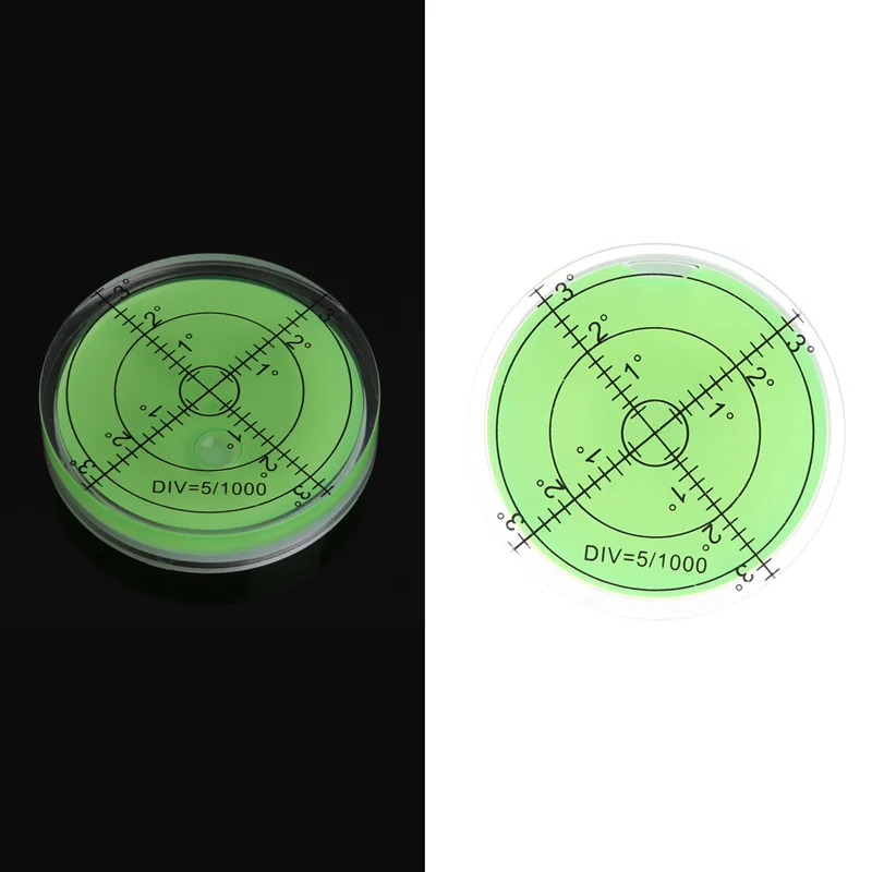 60mm Large Spirit Bubble Level Degree Mark Surface Circular Measuring Bulls Eyes